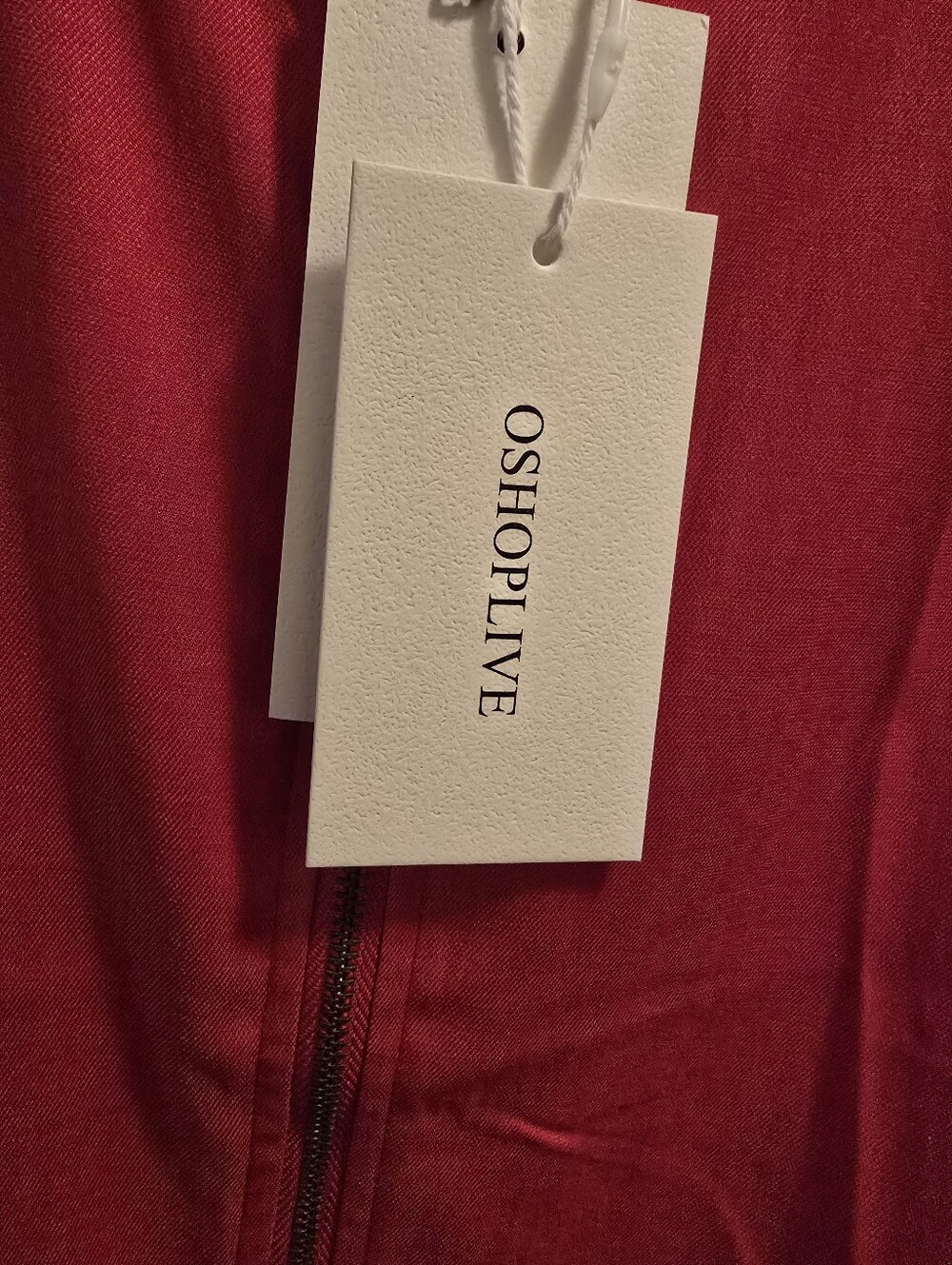 OSOPLIVE Sleeveless Red Maxi Dress with Front Zip XL NWT - Picture 2 of 13